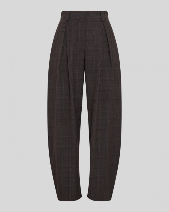 MSCH Copenhagen - MSCHJohnna HW Barrel Pants CHK