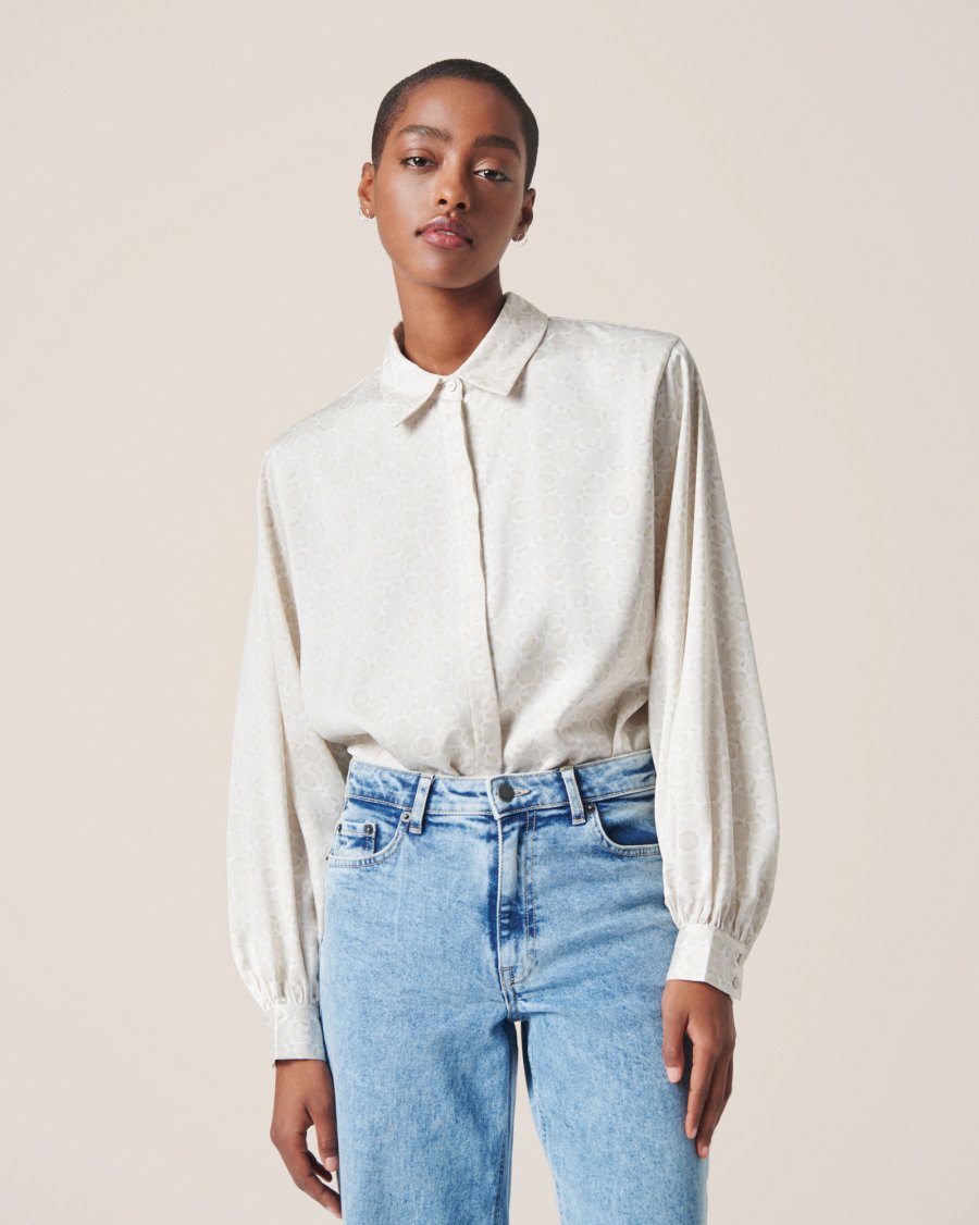 MSCH Copenhagen - MSCHMyrina Balloon Shirt AOP